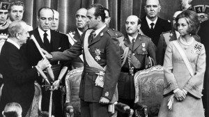 Imagen de Juan Carlos de Borbón en 1975, cuando fue proclamado rey.