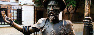 Detalle de Don Quijote en el monumento a Don Quijote y Sancho Panza de Alcalá de Henares Flickr / Antonio Tajuelo