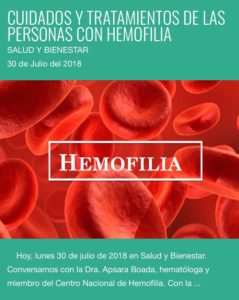 Cuidados y tratamientos de las personas con hemofilia – Salud y Bienestar