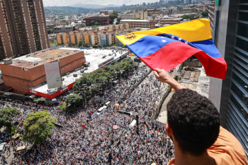 Gran Protesta Mundial por la Verdad, el 17 de agosto de 2024 en Caracas(Venezuela).
Jesus Vargas (Getty Images)