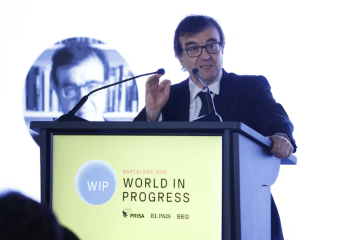 El escritor Javier Cercas, antes de la cena de clausura de la primera jornada del foro World In Progress en Barcelona.
Cortesía: Kike Rincon