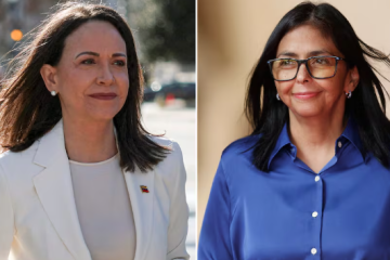 María Corina Machado y Delcy Rodríguez.
Kylie Cooper, Leonardo Fernandez/REUTERS